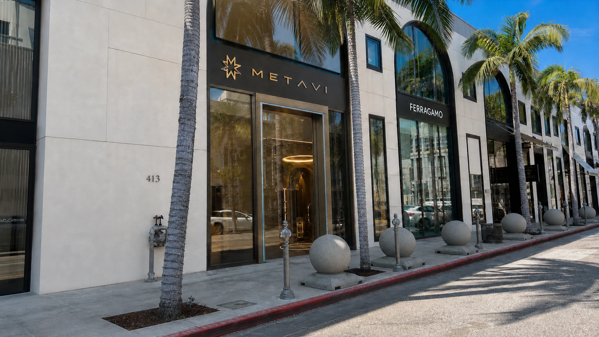 Concept visualization of a possible Beverly Hills flagship exterior